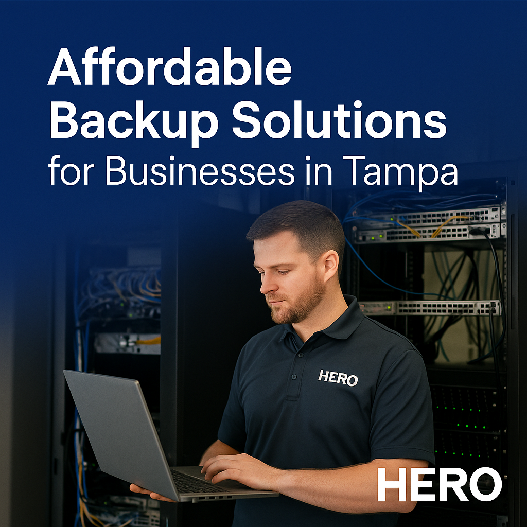 HERO engineer managing backup and recovery systems for a Tampa business.